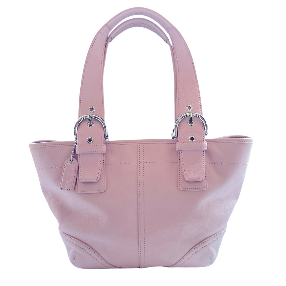 Vintage Coach Pink Soho Buckle Satchel 9544